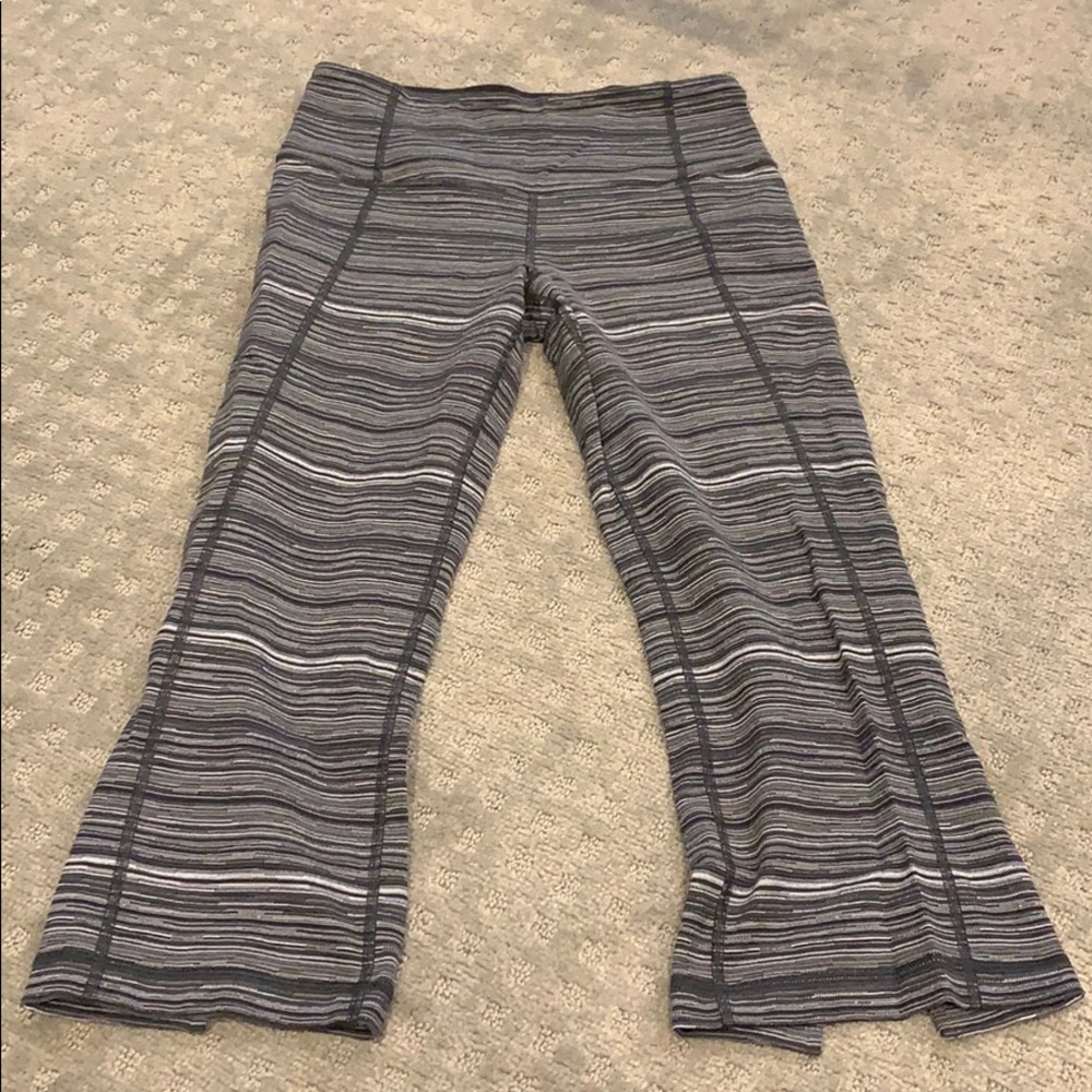 Lulu lemon cropped pants with back slit